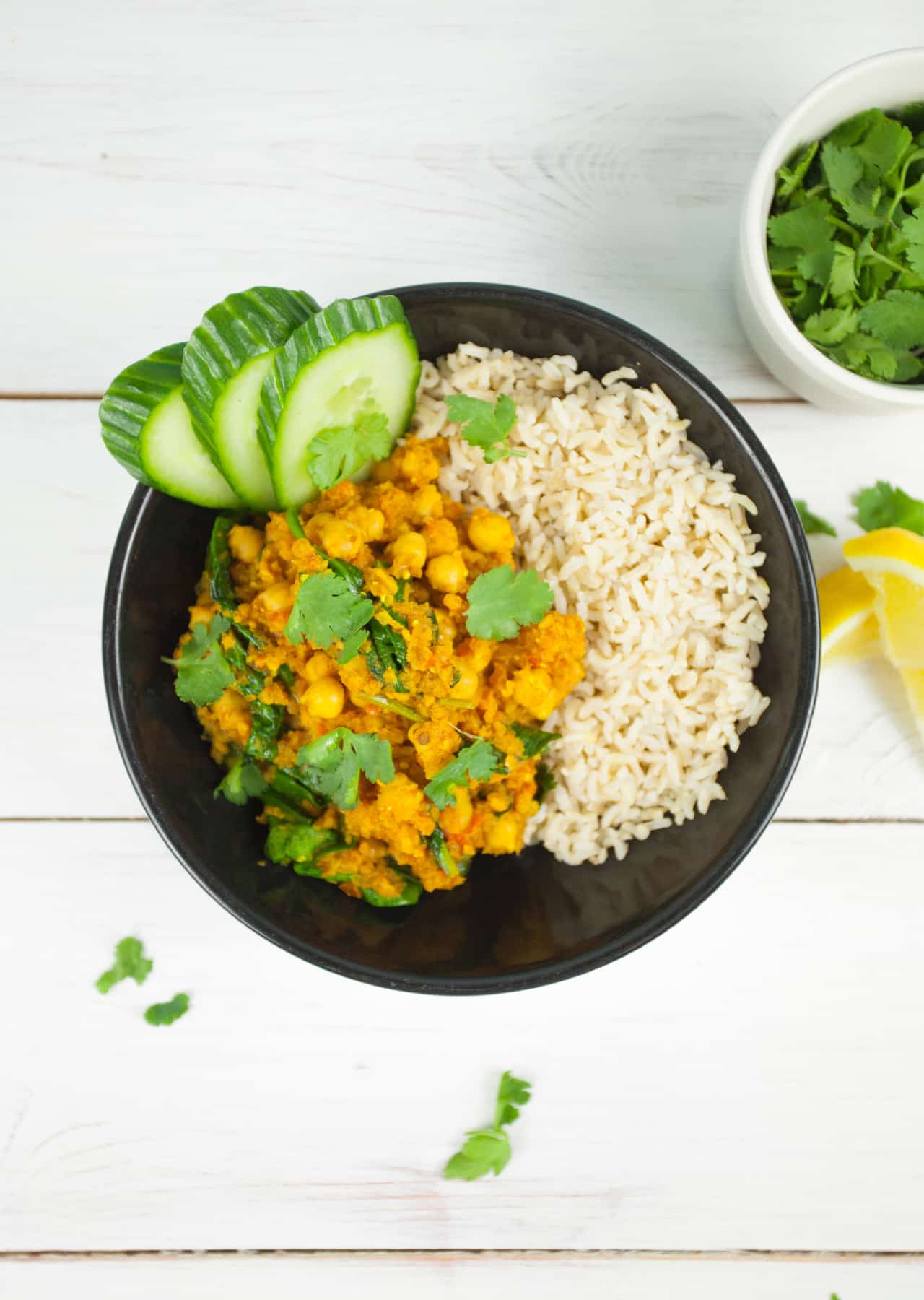 Spinach & Chickpea Curry - So Vegan