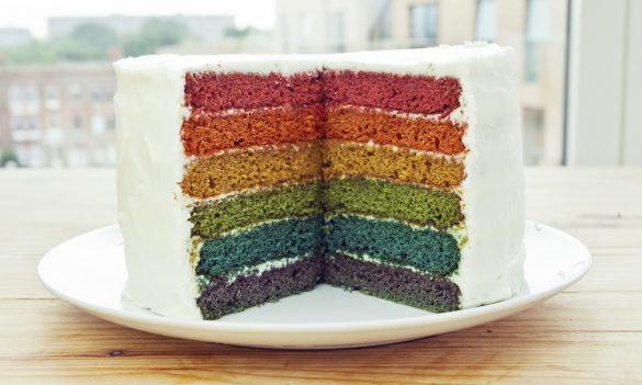 Gluten-Free Rainbow Cake