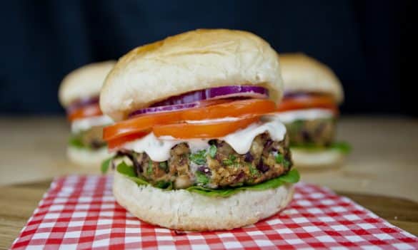 Mushroom & Bean Burger