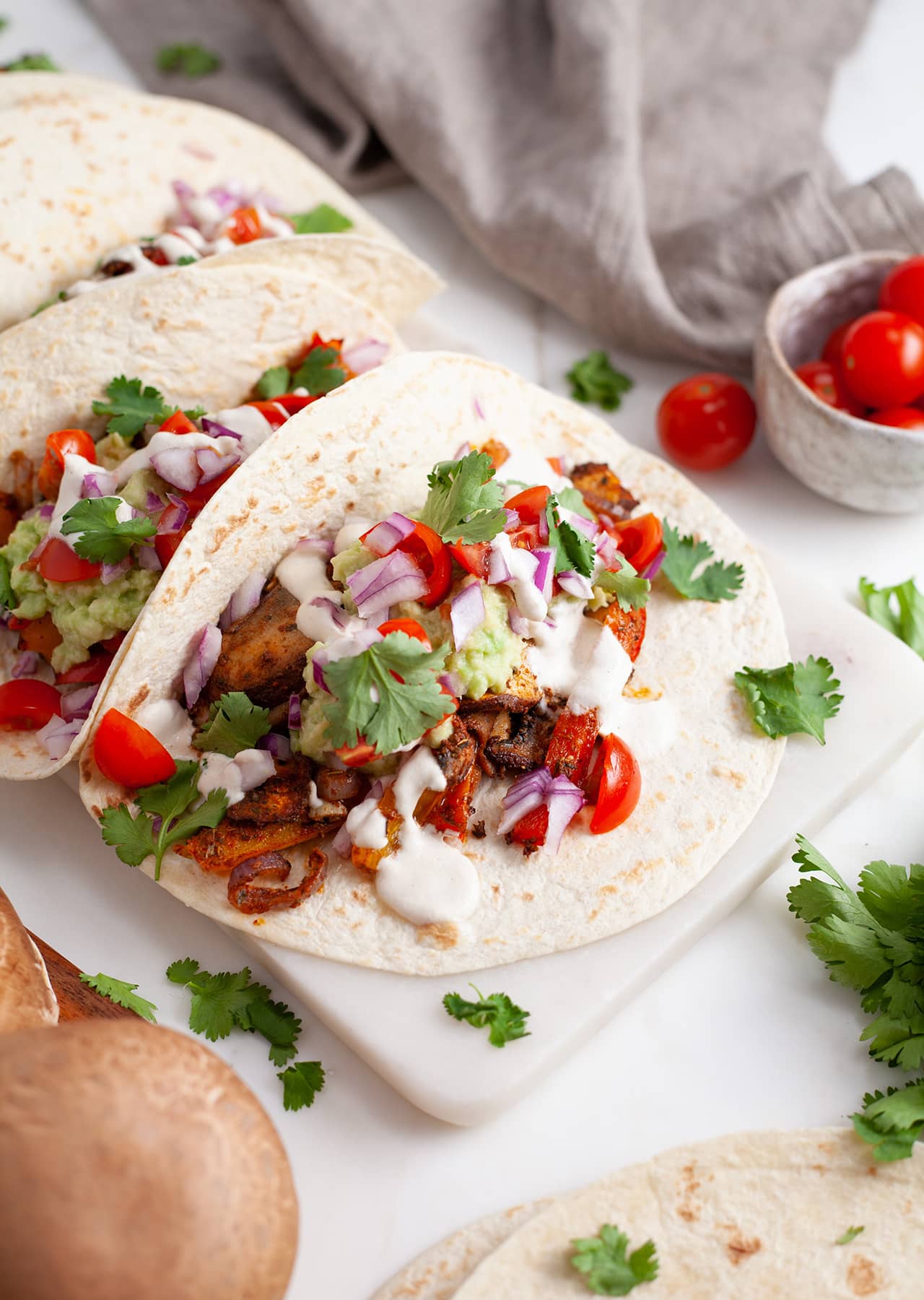 Vegan Easy Traybake Fajitas