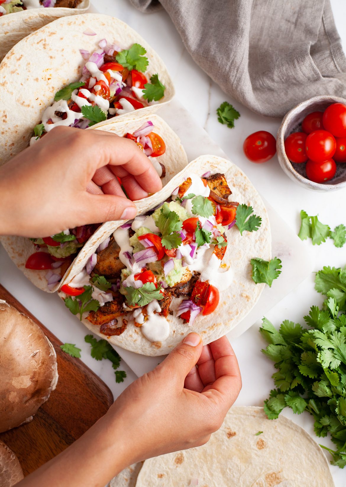 Vegan Easy Traybake Fajitas