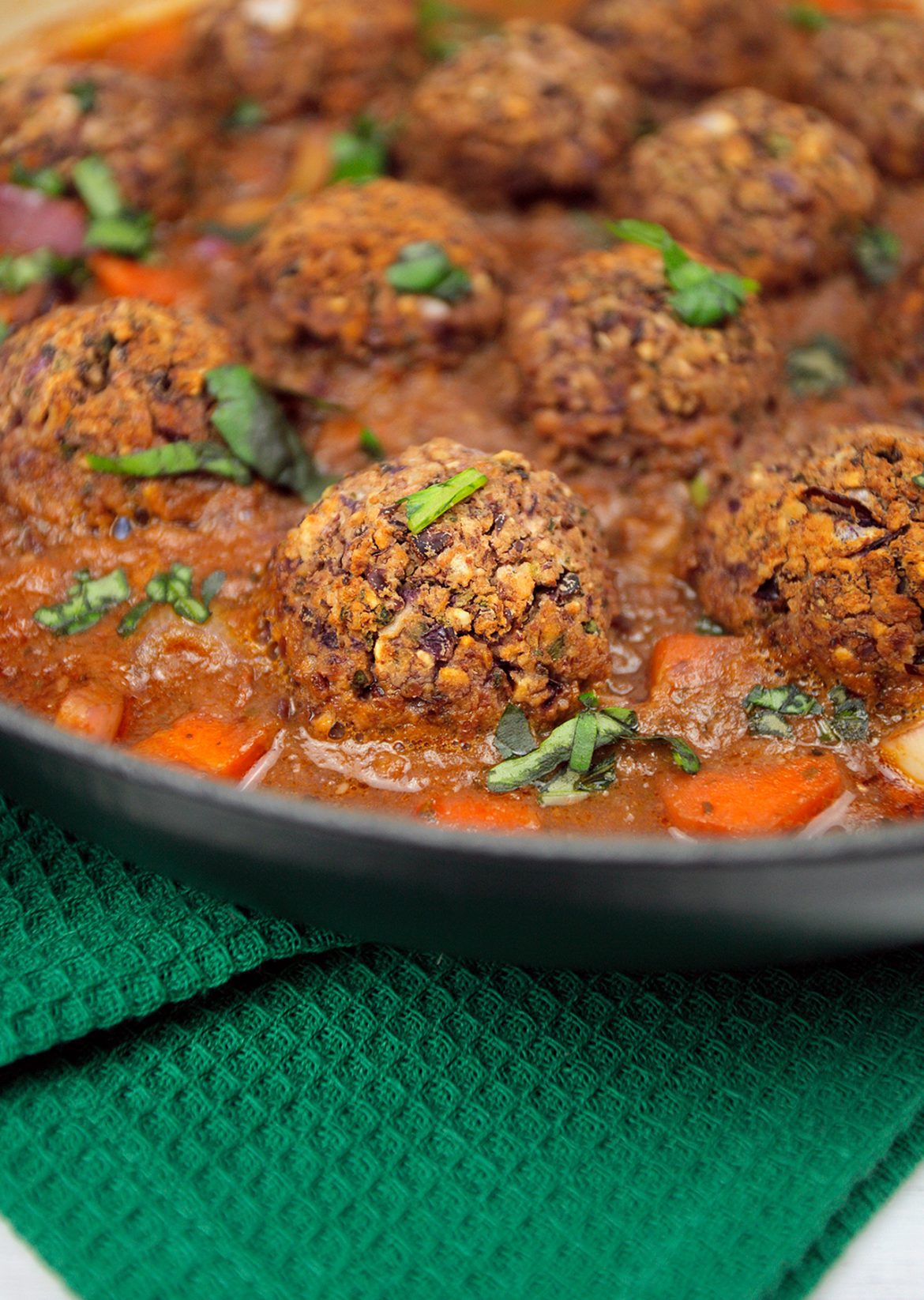 Mighty Vegan Meatballs - SO VEGAN