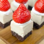 Raw Santa Hat Cheesecakes