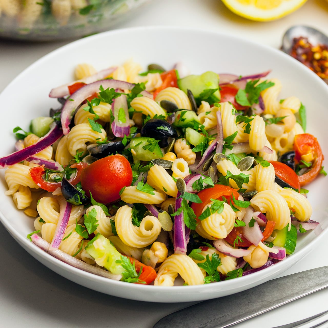 15 Minute Pasta Salad So Vegan