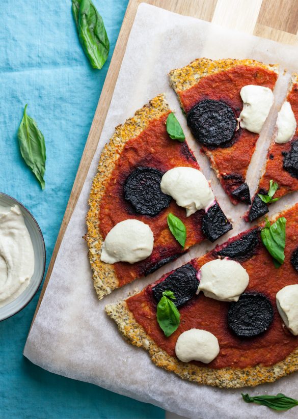 Cauliflower Crust 'Beeteroni' Pizza