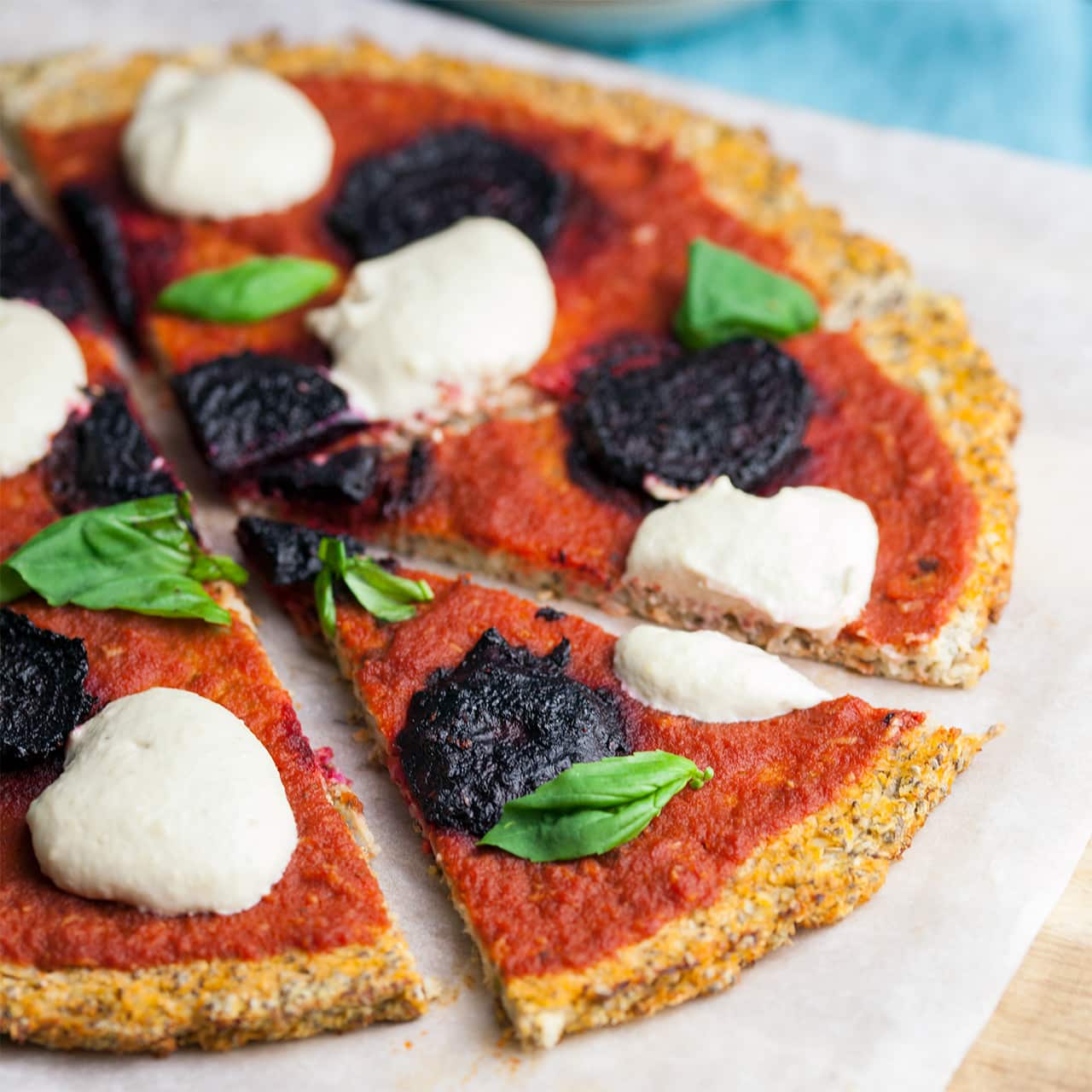 Cauliflower Crust ‘Beeteroni’ Pizza Cauliflower Crust 'Beeteroni' Pizza