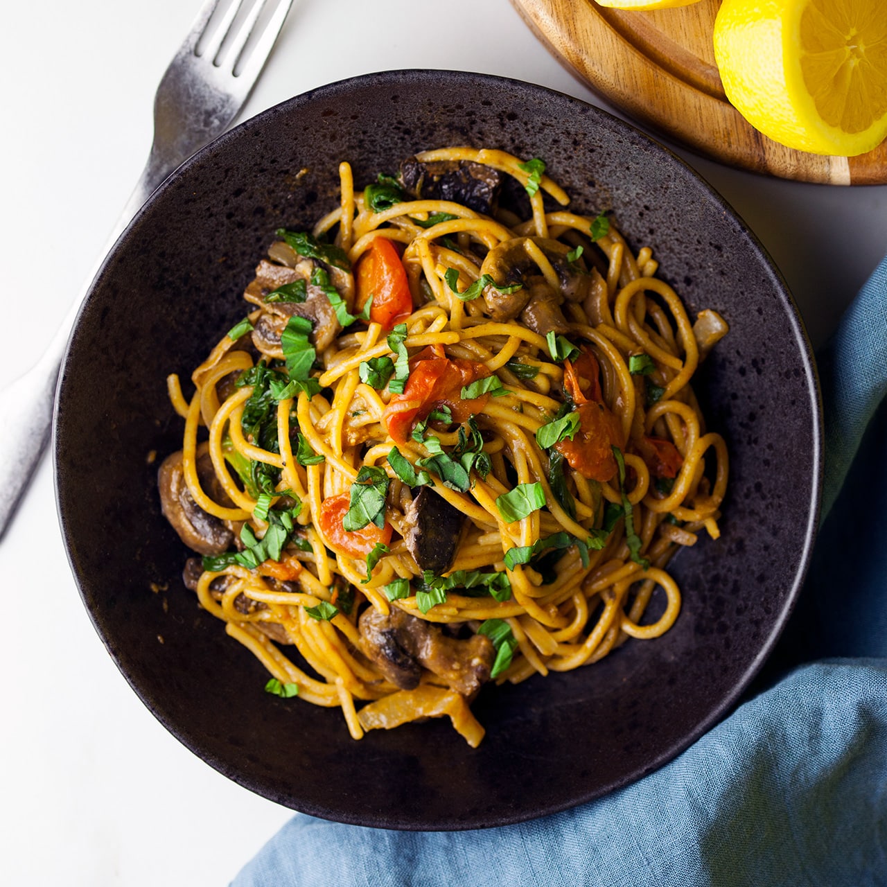 One-Pot Tomato & Mushroom Pasta One-Pot Tomato & Mushroom Pasta
