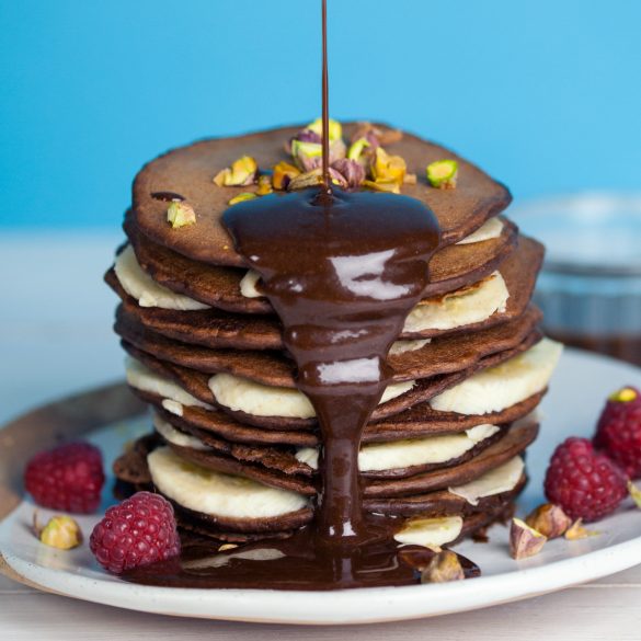 Chocolate Protein Pancakes