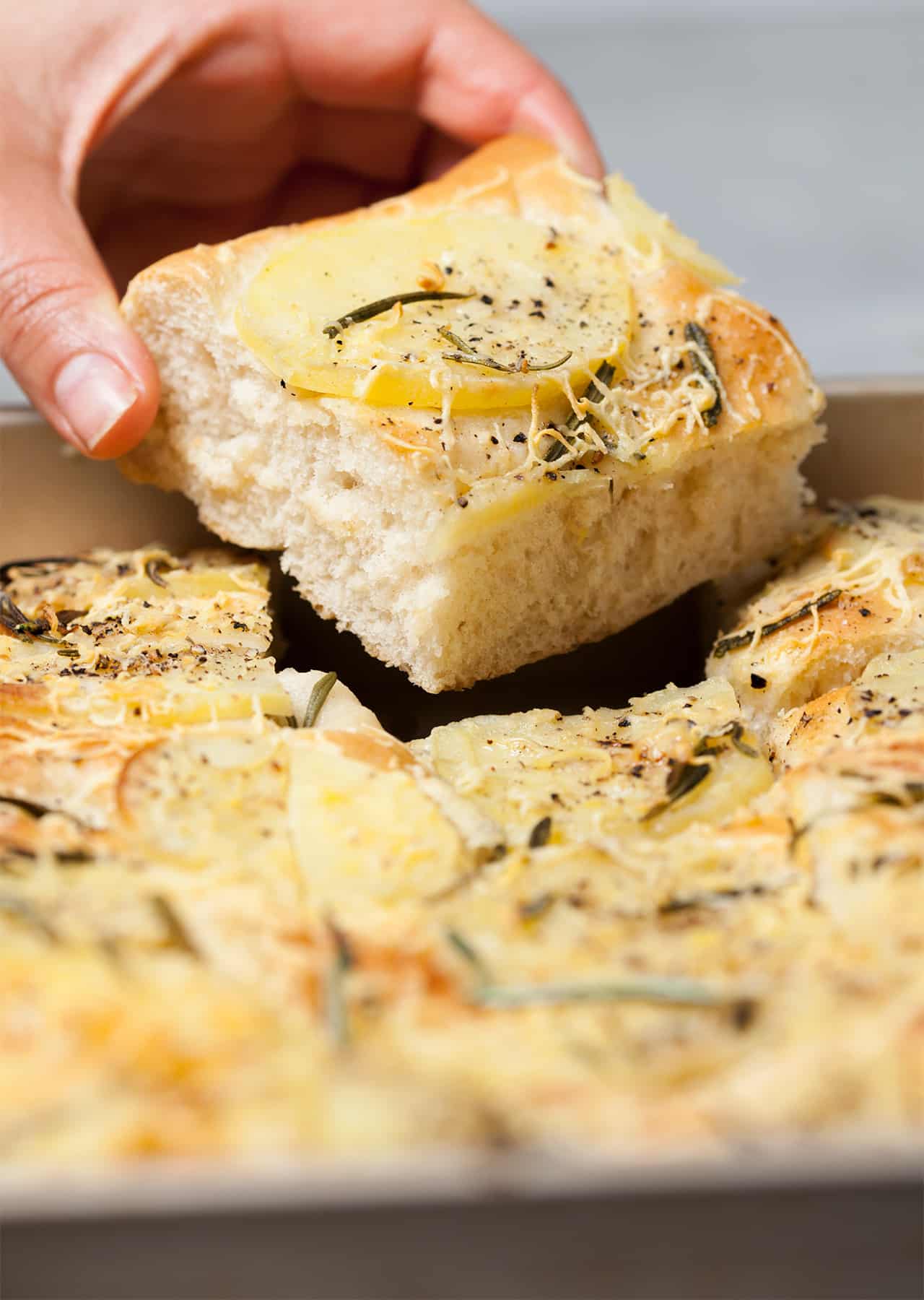 5-Ingredient Cheezy Potato Focaccia