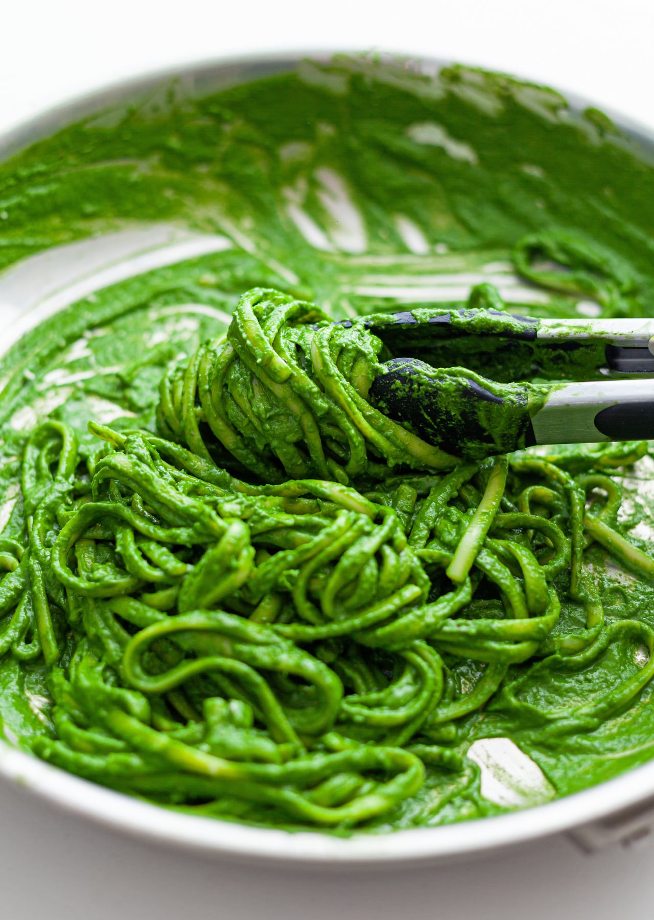 Vegan Super Green Kale Linguine Pasta Recipe