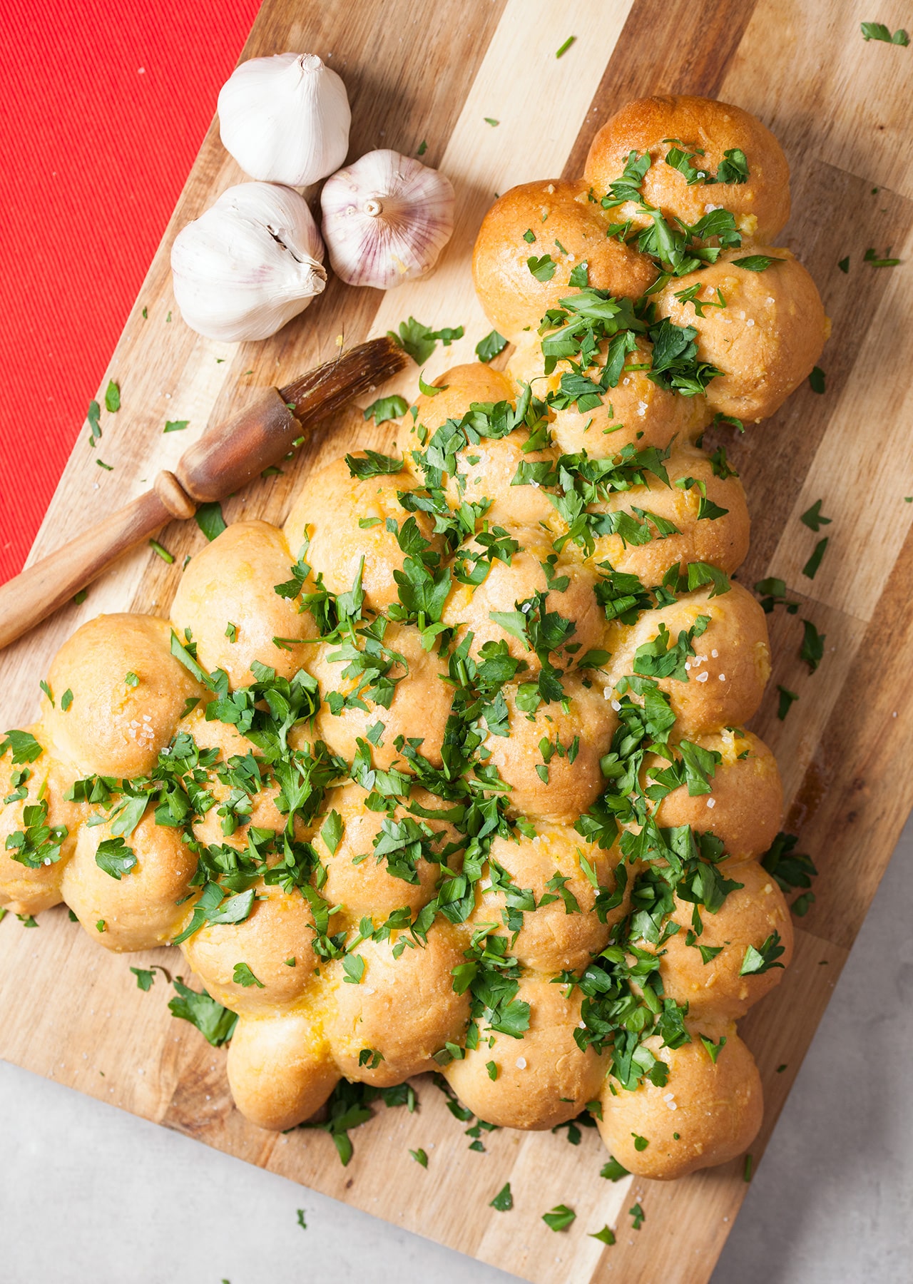 Christmas Tree Garlic Bread Sharer So Vegan