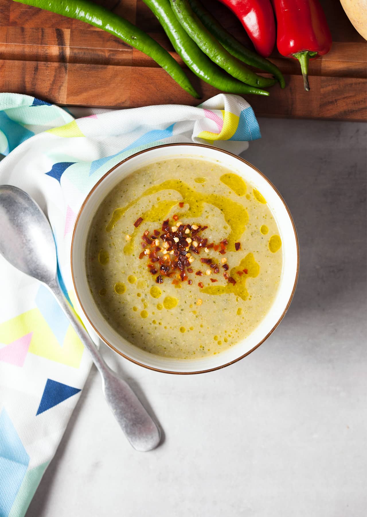 Vegan Spicy Broccoli Soup