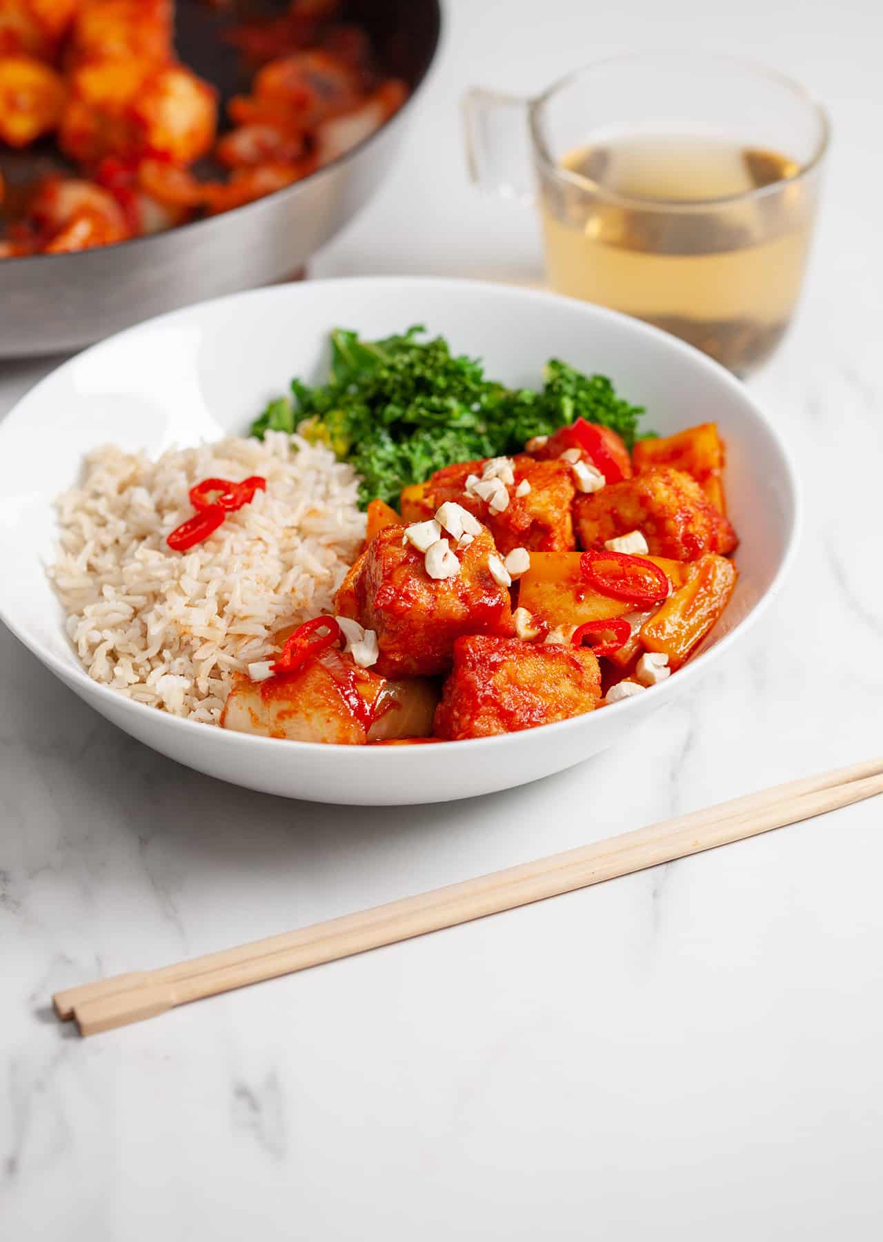 Vegan Sweet & Sour Sticky Tofu