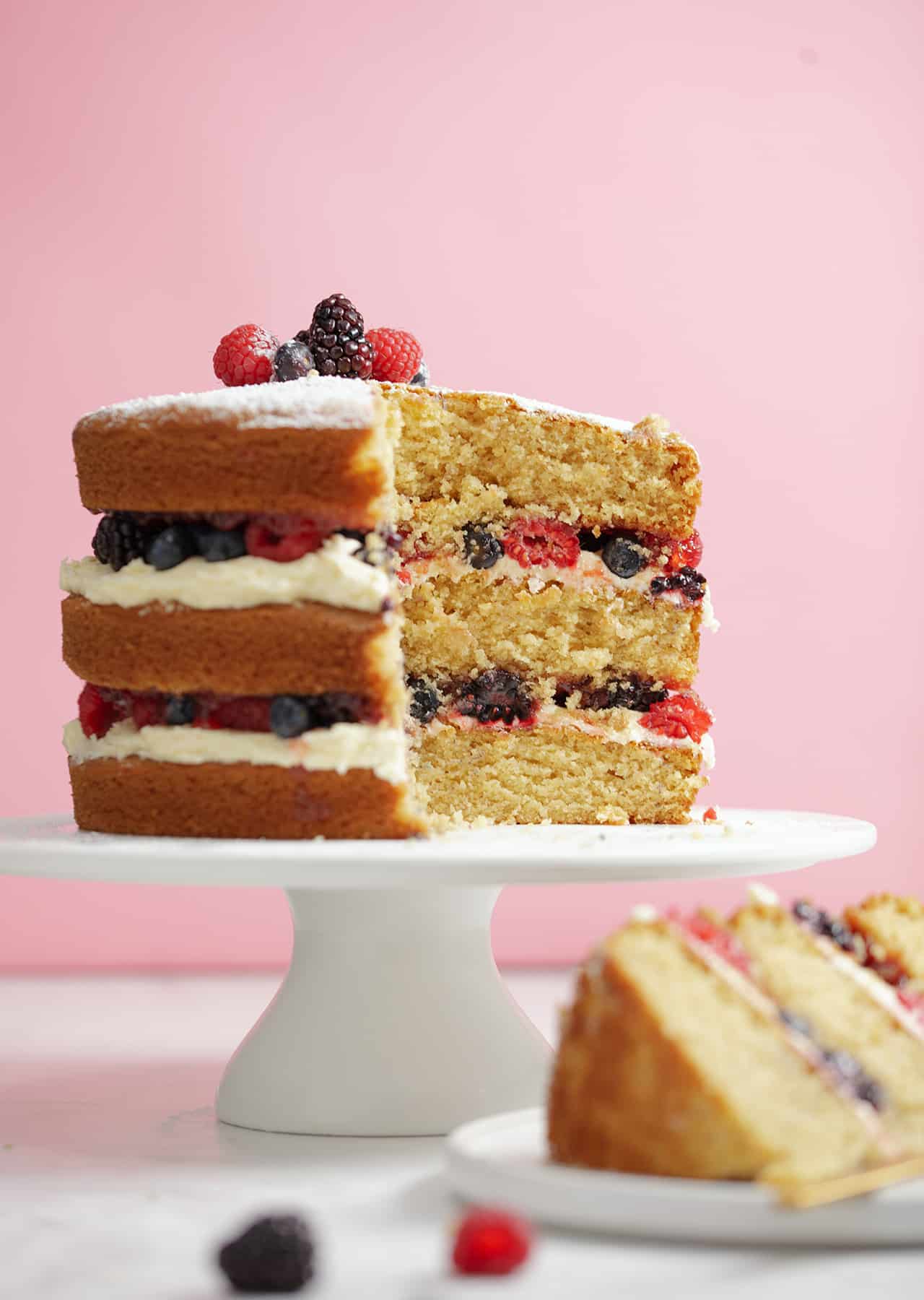 Triple Decker Vegan Victoria Sponge