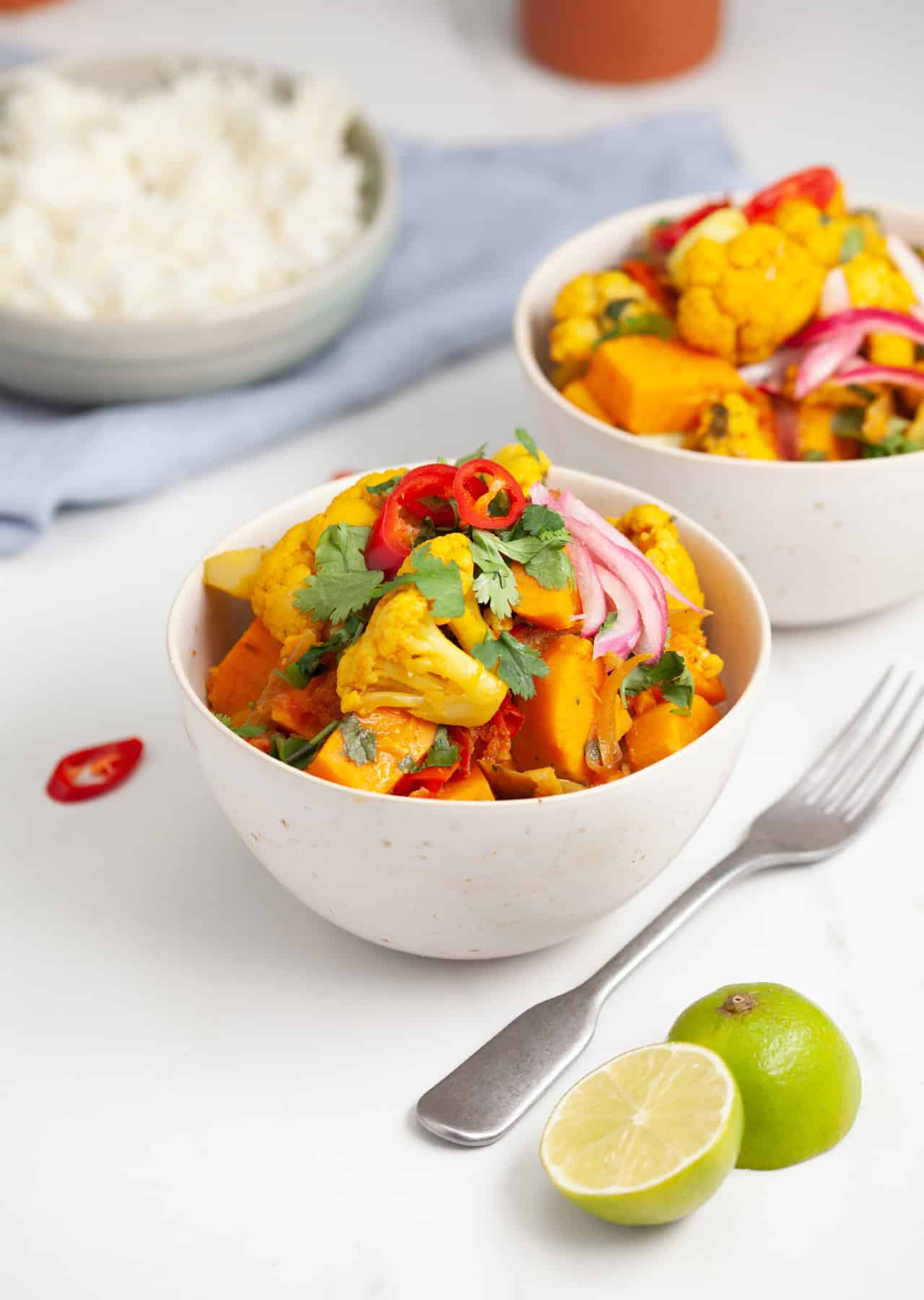 Vegan Sweet Potato Cauliflower Curry