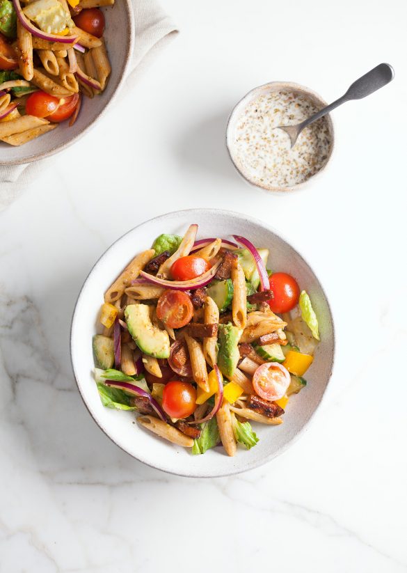 Vegan BLT Pasta Salad