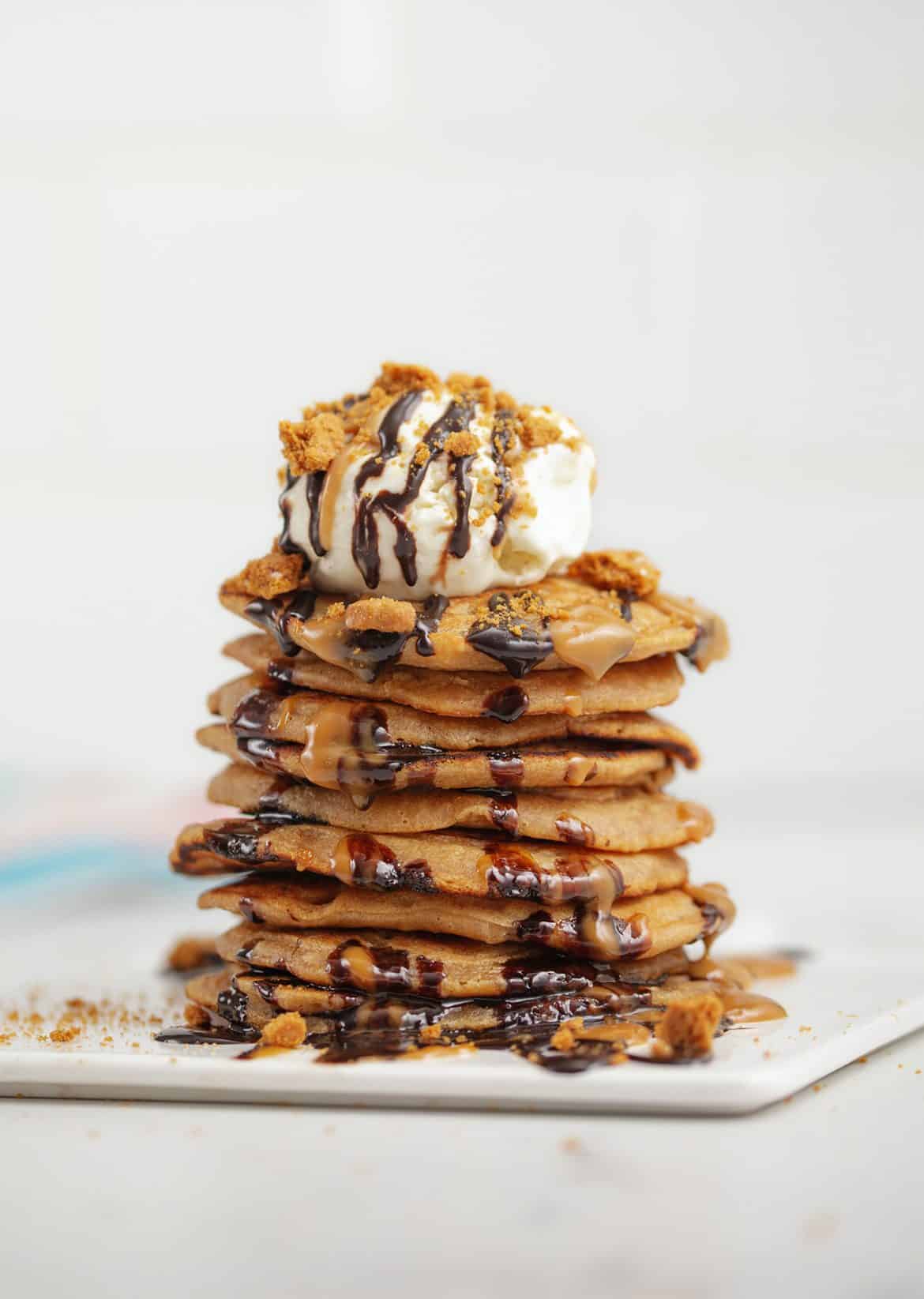 Vegan Biscoff Pancakes