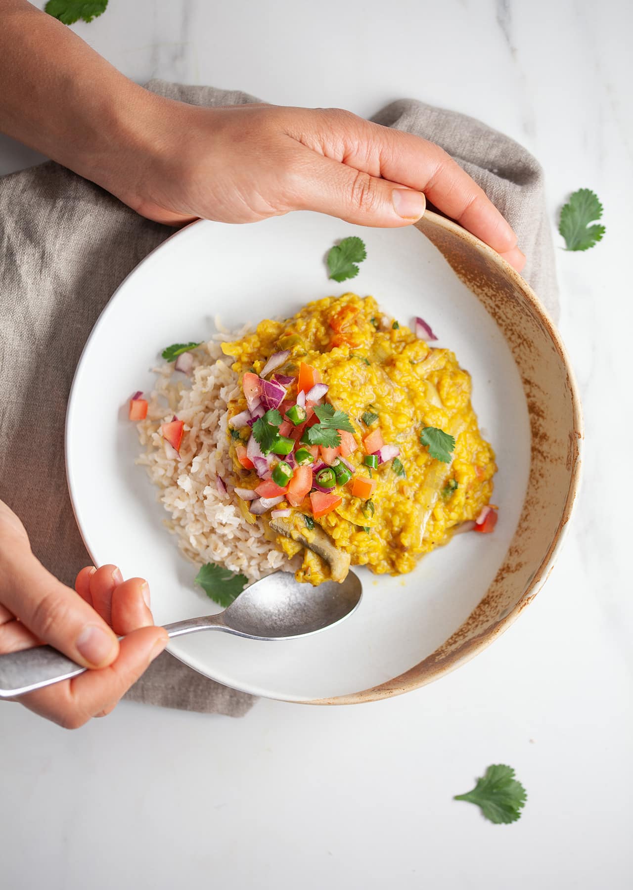 Vegan Mushroom Dhal