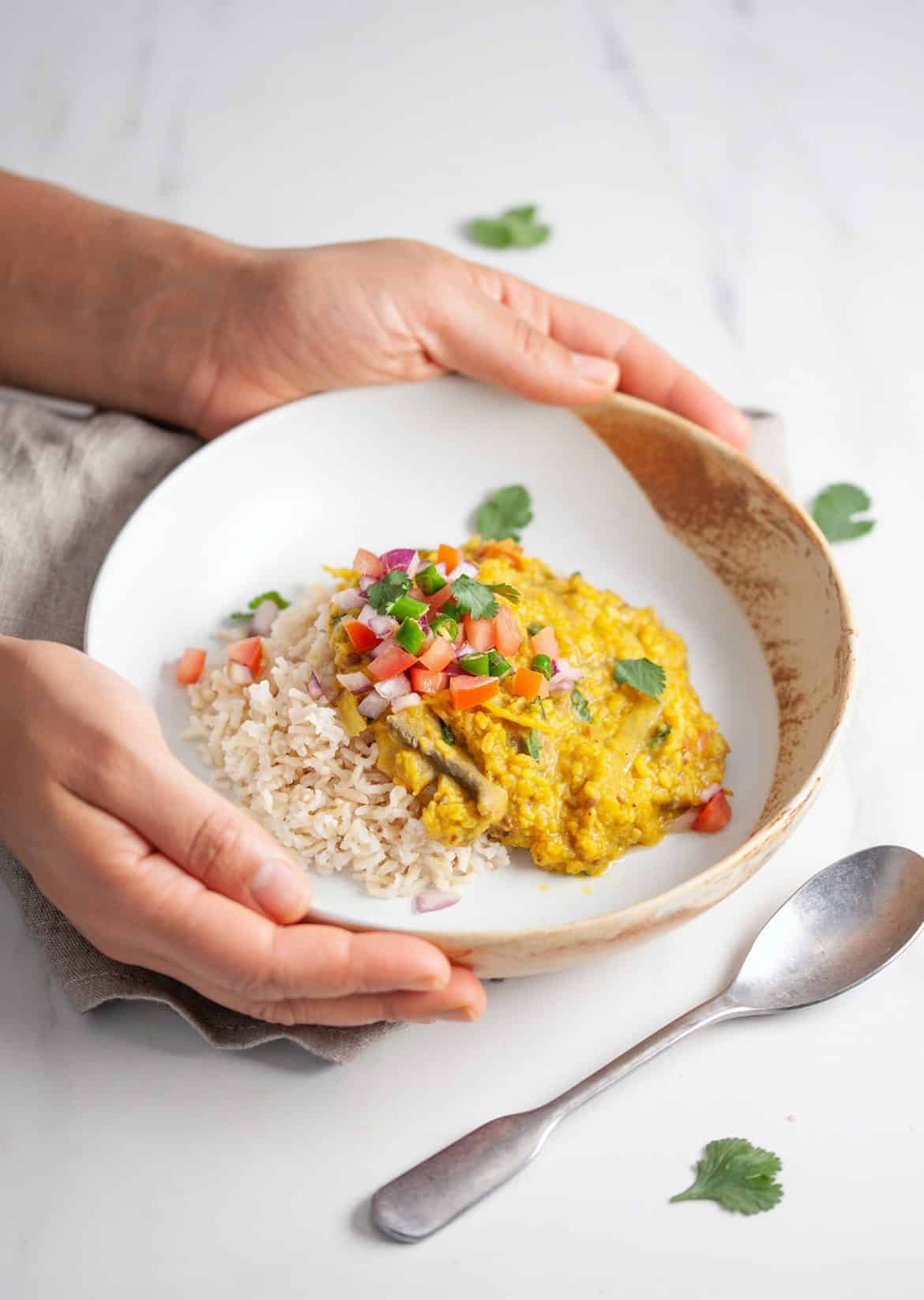 Vegan Mushroom Dhal