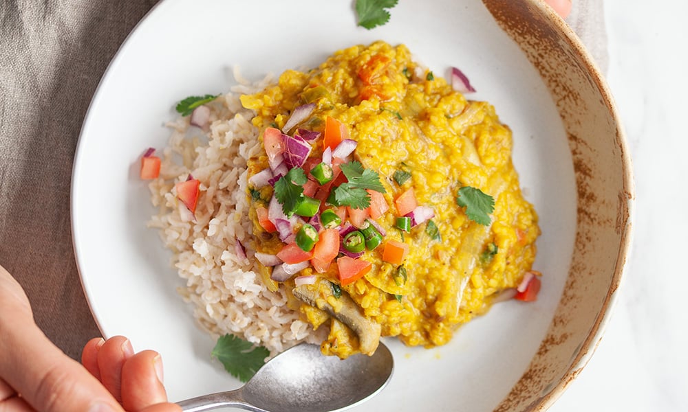 Mushroom Dhal SO VEGAN