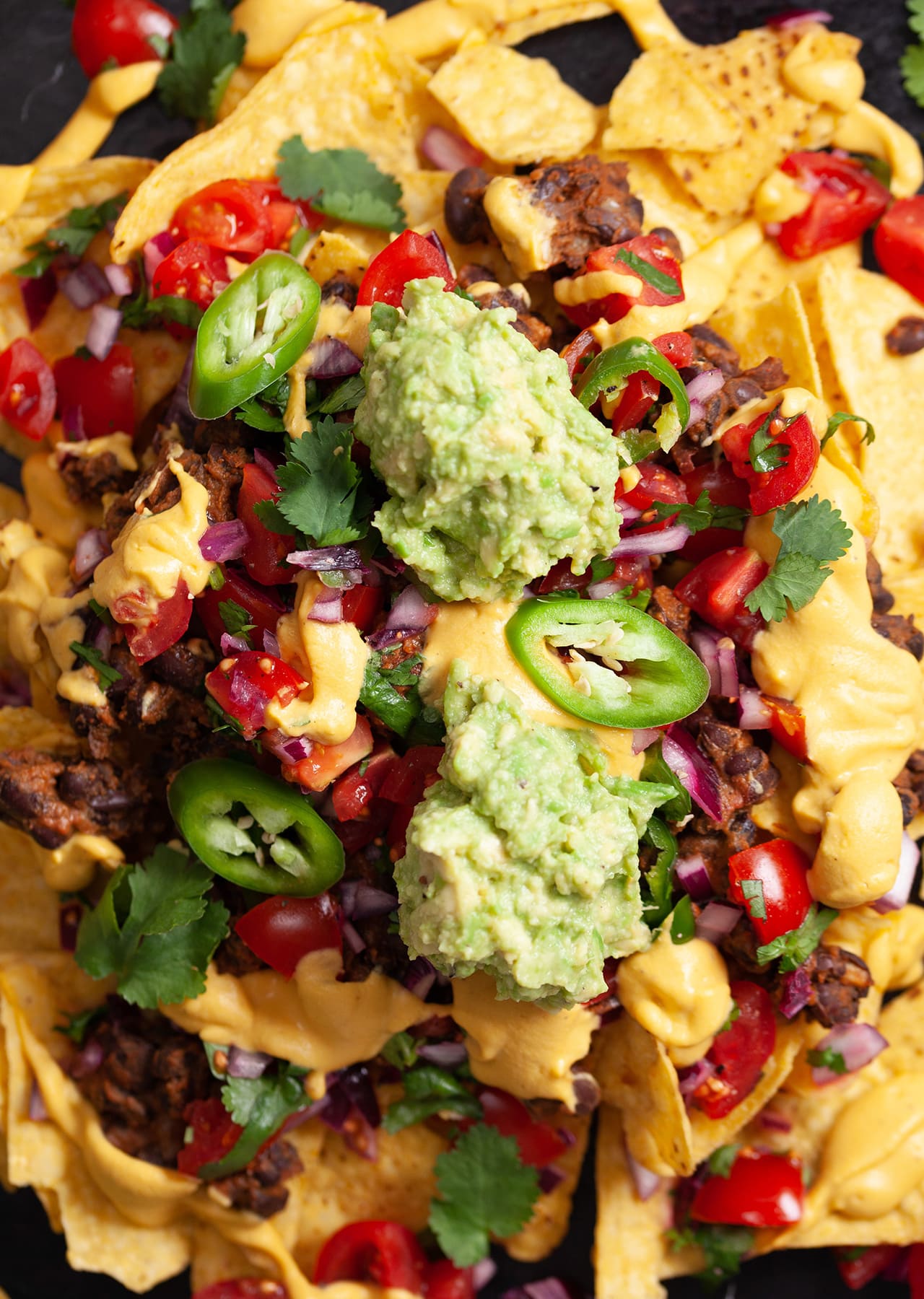 Sweet Potato Queso Nachos