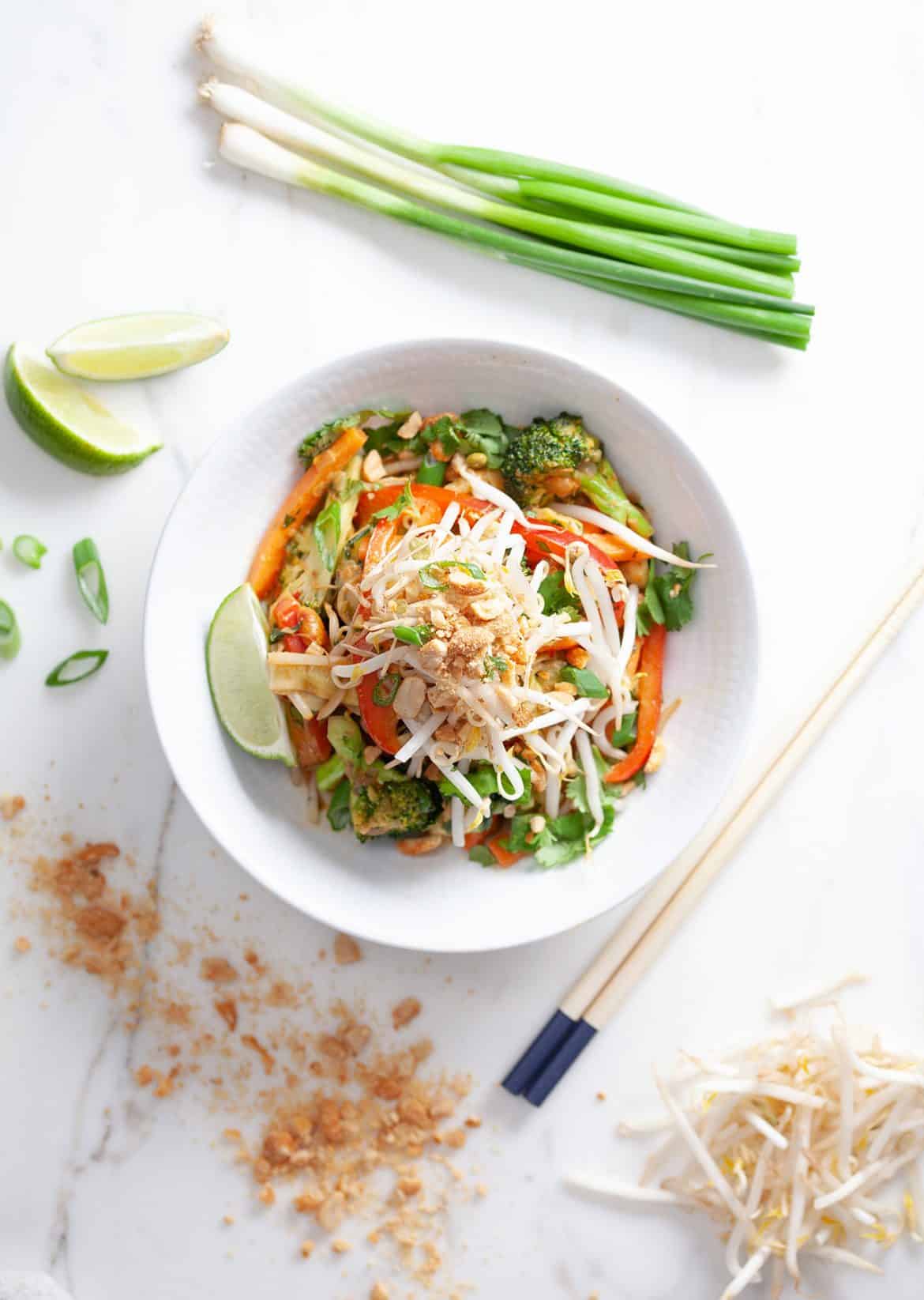 Vegan Thai Zoodles Noodles