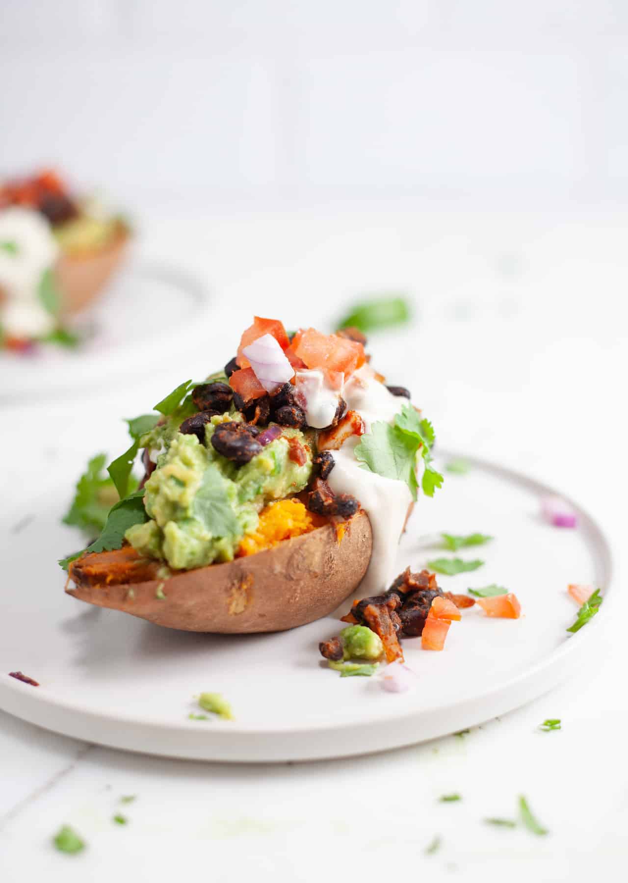 Vegan Fully Loaded Sweet Potatoes