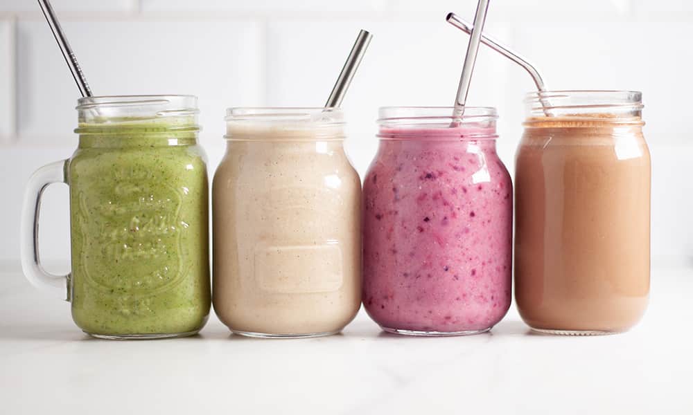 Plant Powered Protein Smoothies 4 Ways