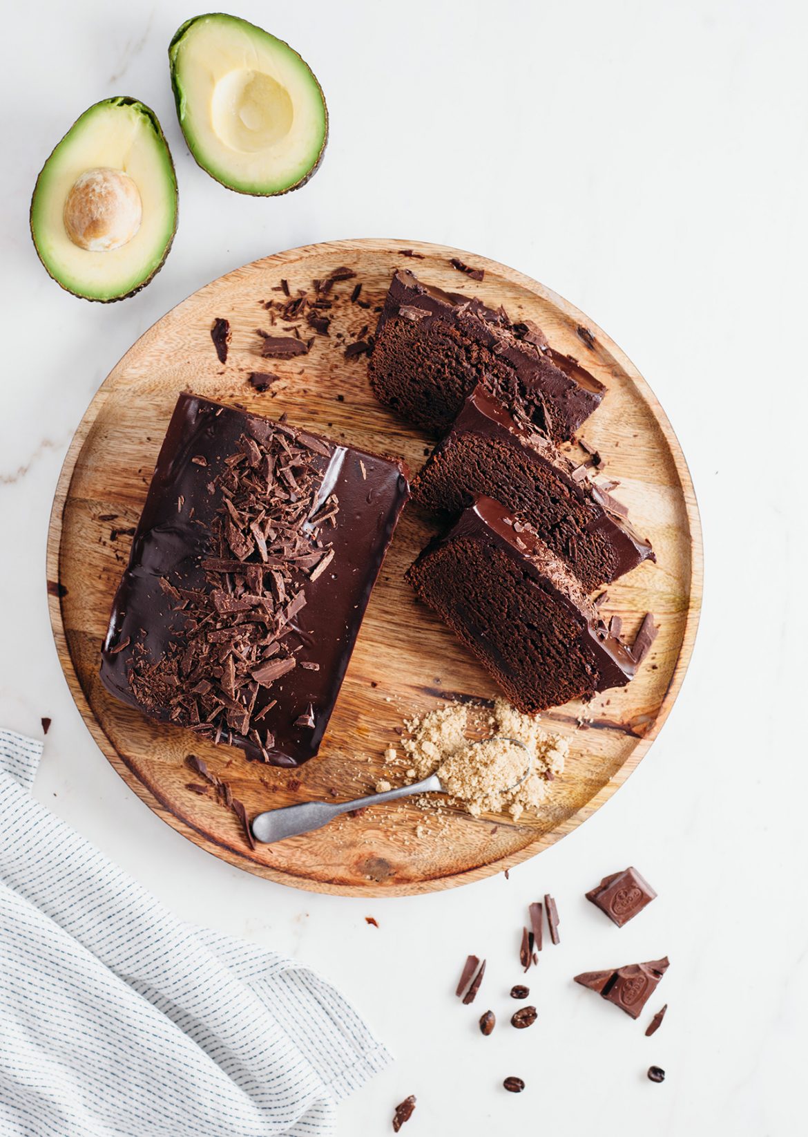 Vegan Fudgy Chocolate Avocado Loaf