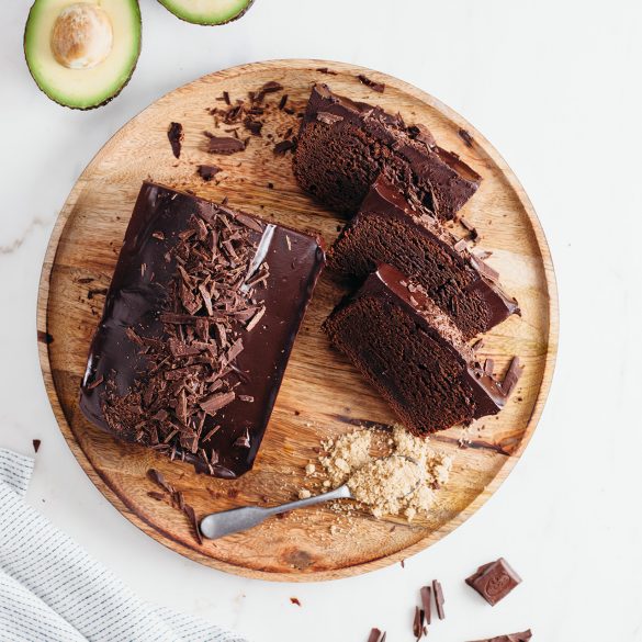 Vegan Fudgy Chocolate Avocado Loaf