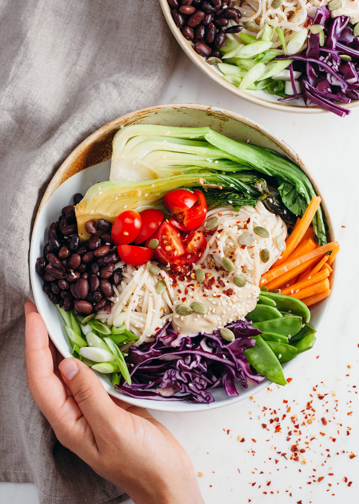 Vegan Rainbow Power Bowl