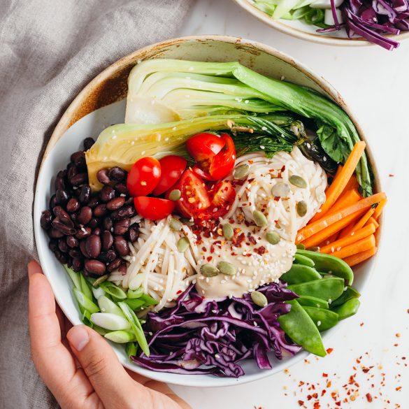 Vegan Rainbow Power Bowl