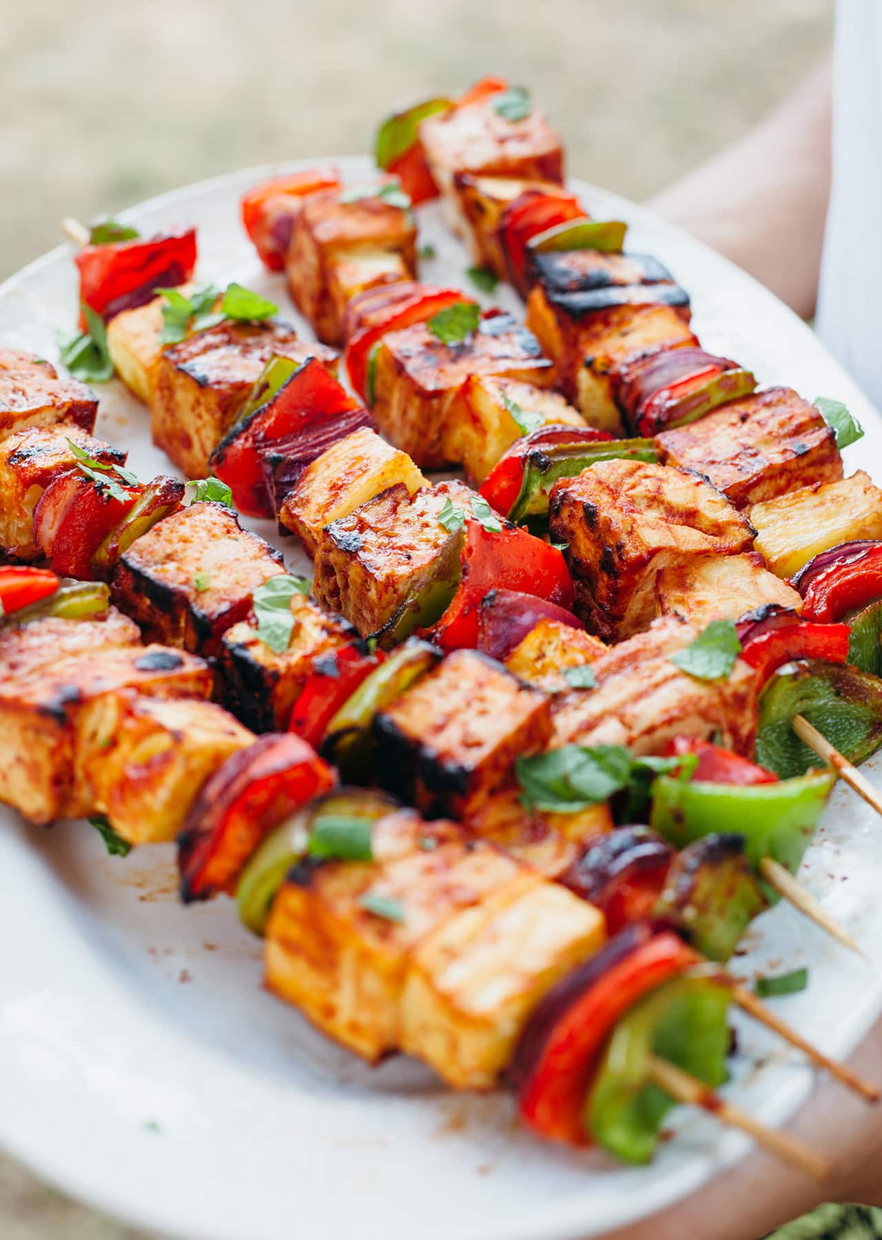 Grilled Tofu and Vegetable Skewers Recipe