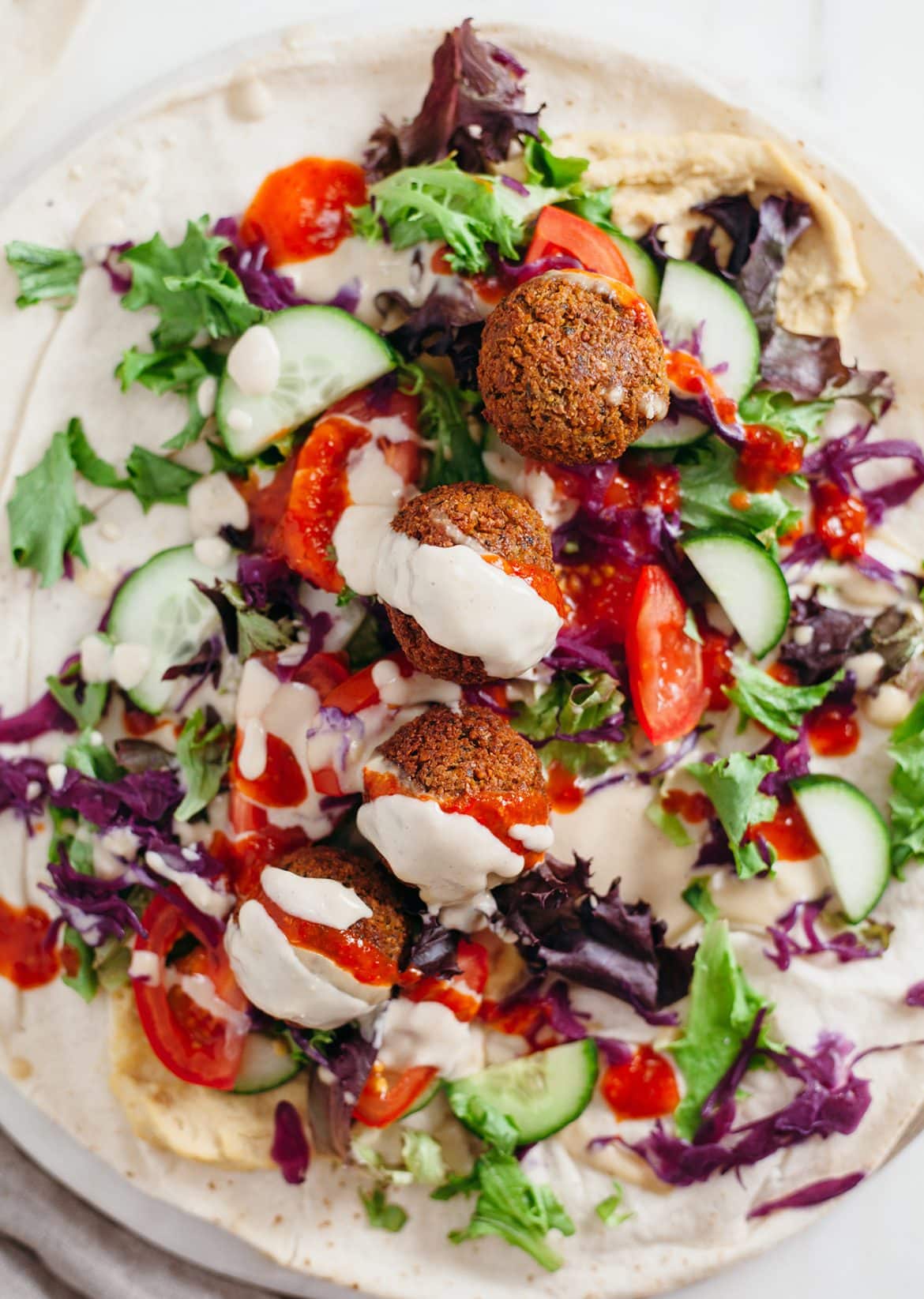 How To Make A Classic Falafel Wrap - SO VEGAN