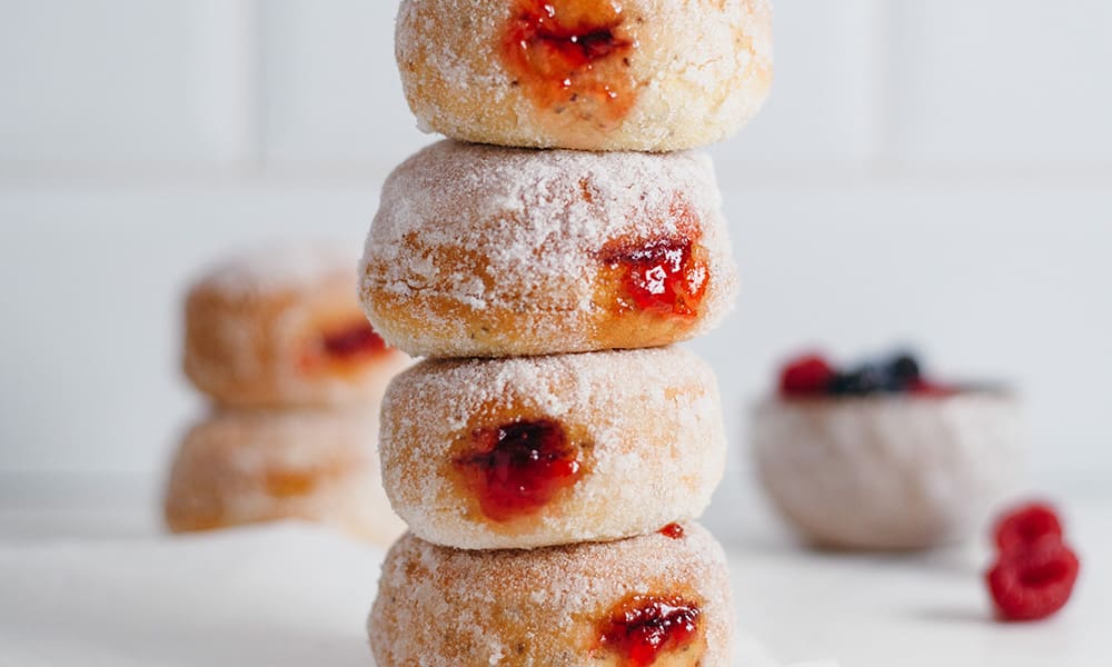 Baked Jammy Doughnuts