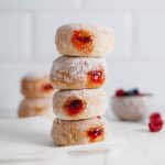 Vegan Baked Jam Doughnuts