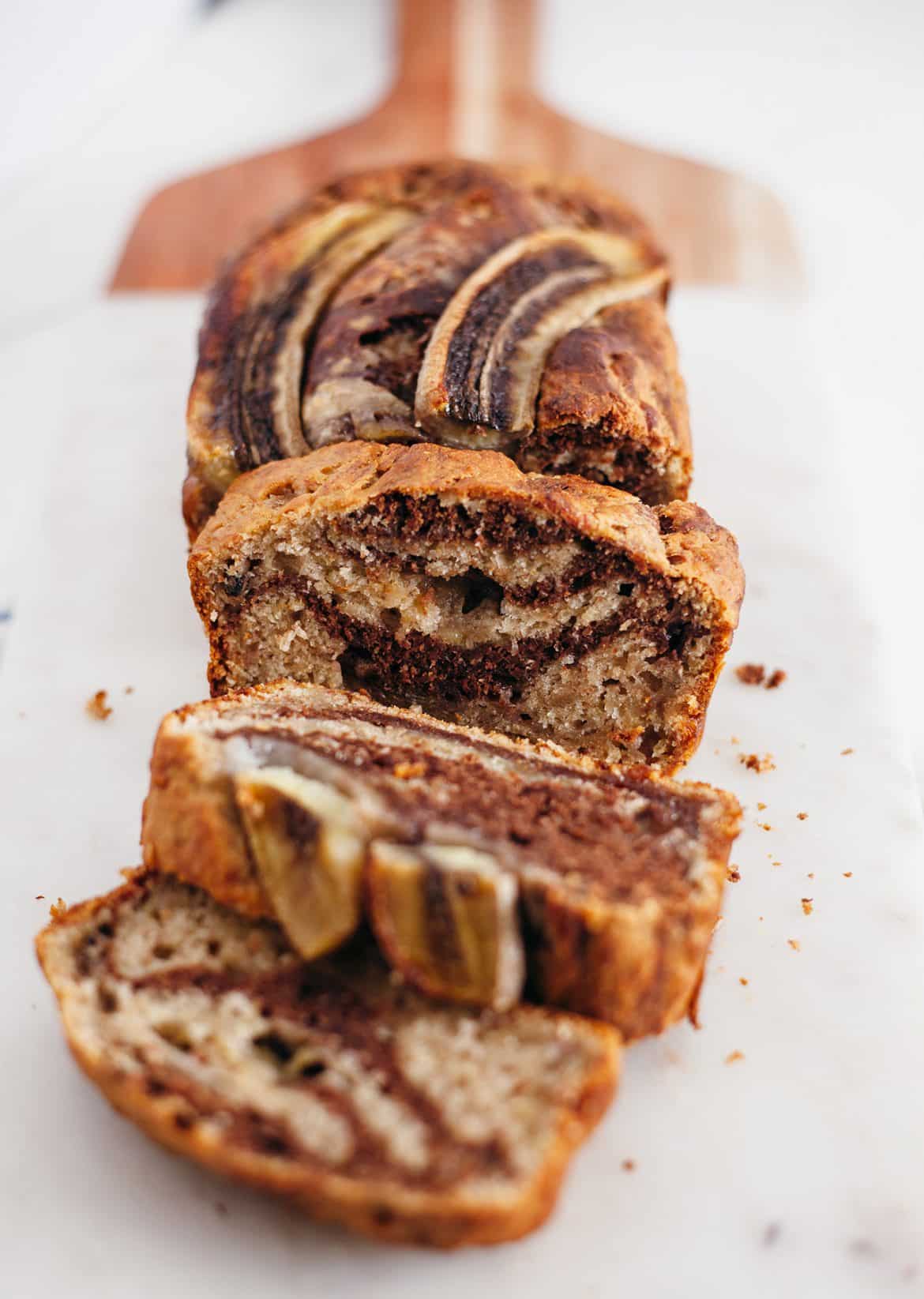 Vegan Marble Banana Bread