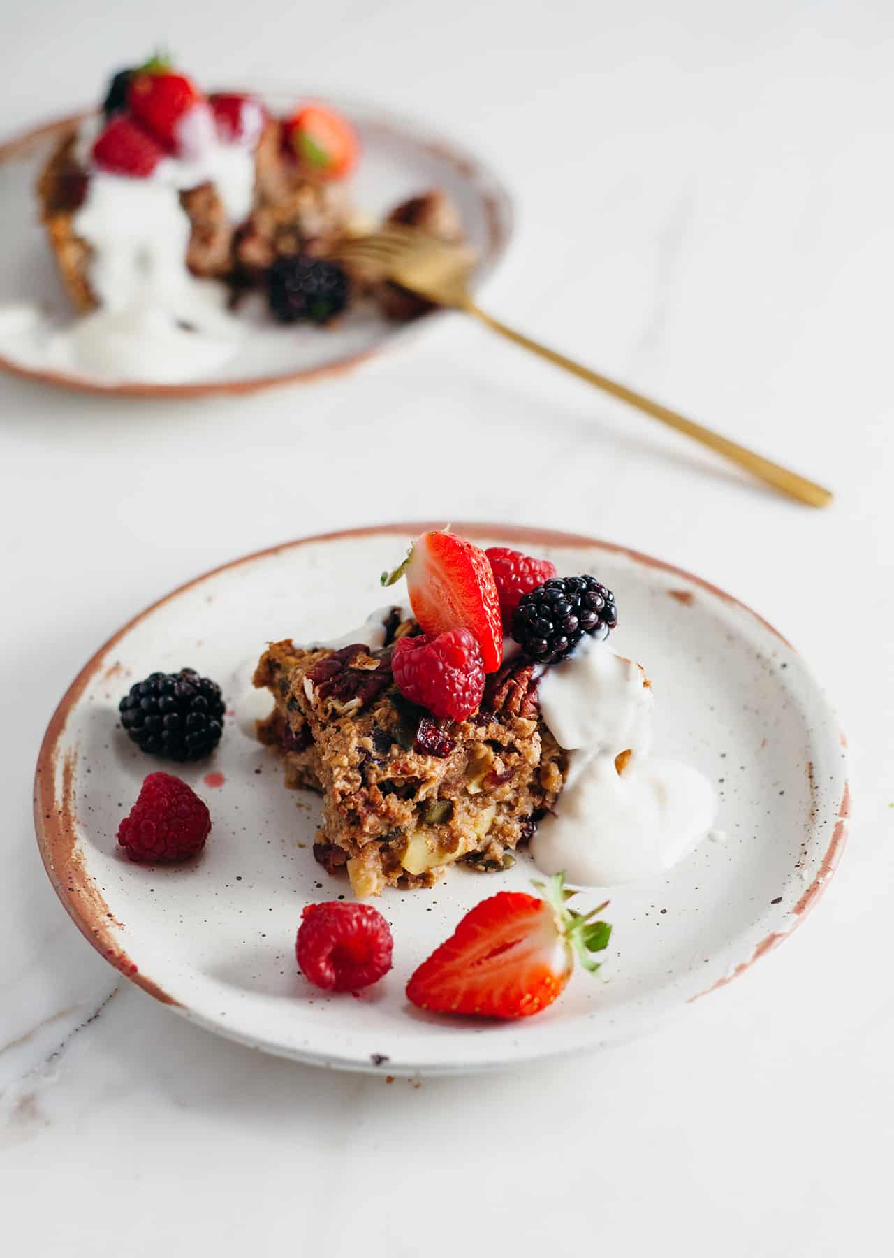 Vegan Apple Pie Oatmeal Bake Recipe