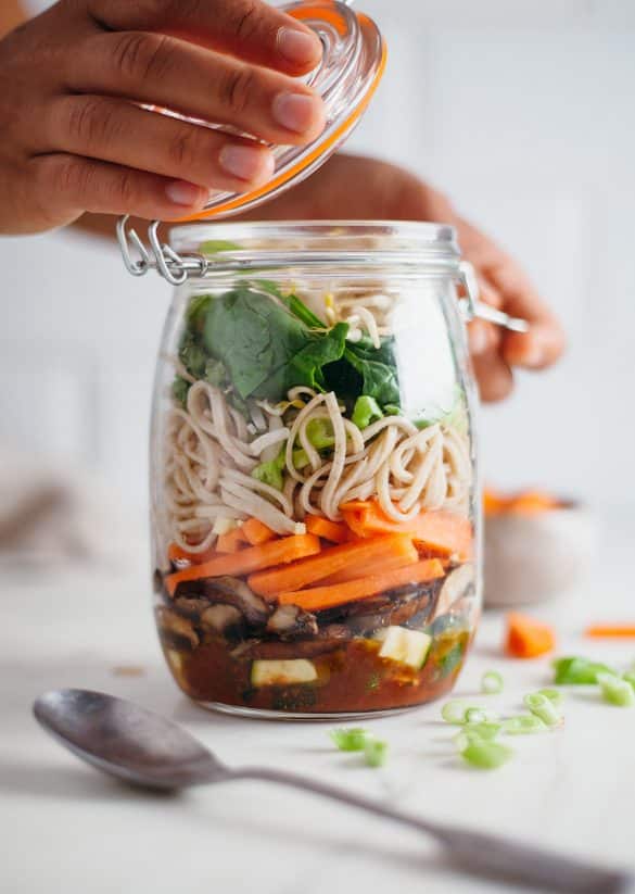 Spicy Thai Noodles Meal Prep Mason Jar Recipes