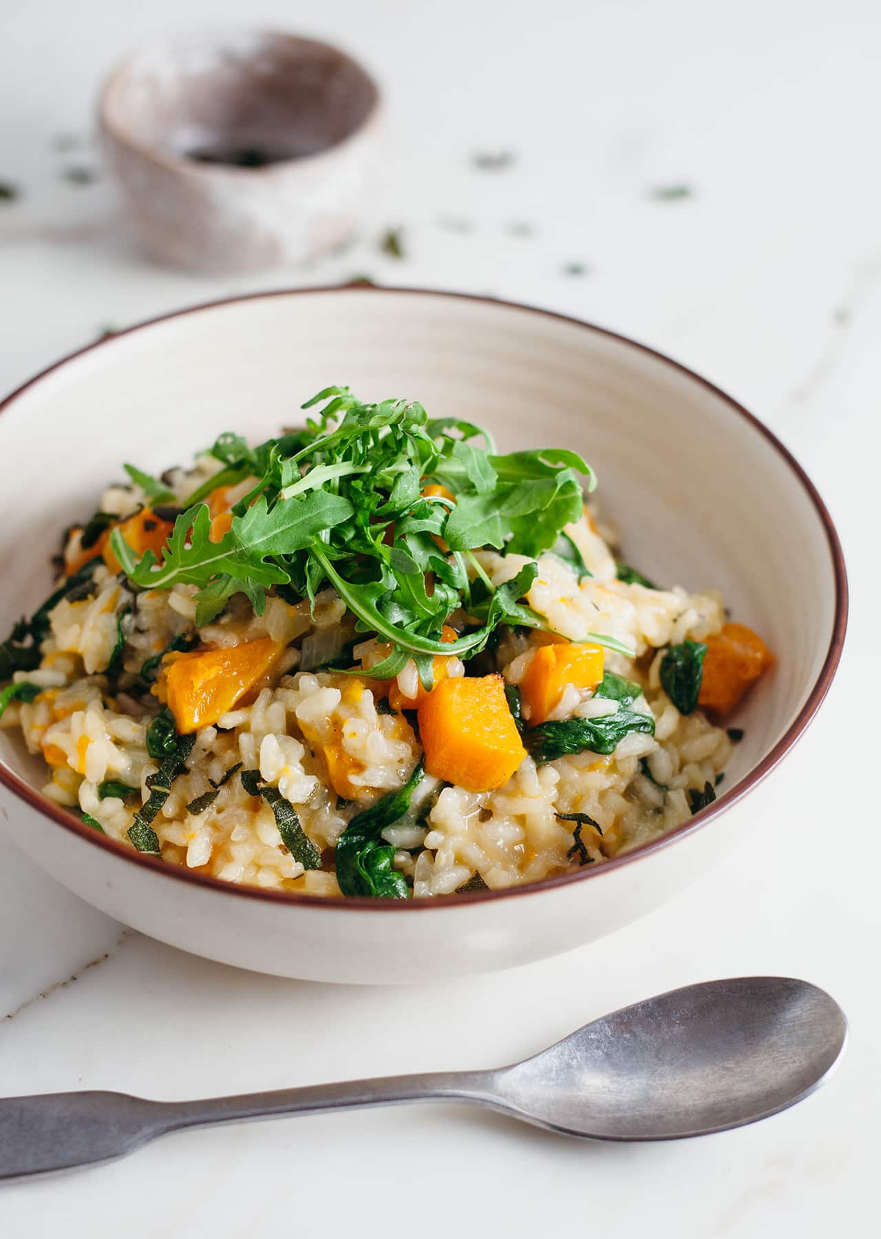 Vegan Butternut Squash Sage Autumn Risotto Recipe