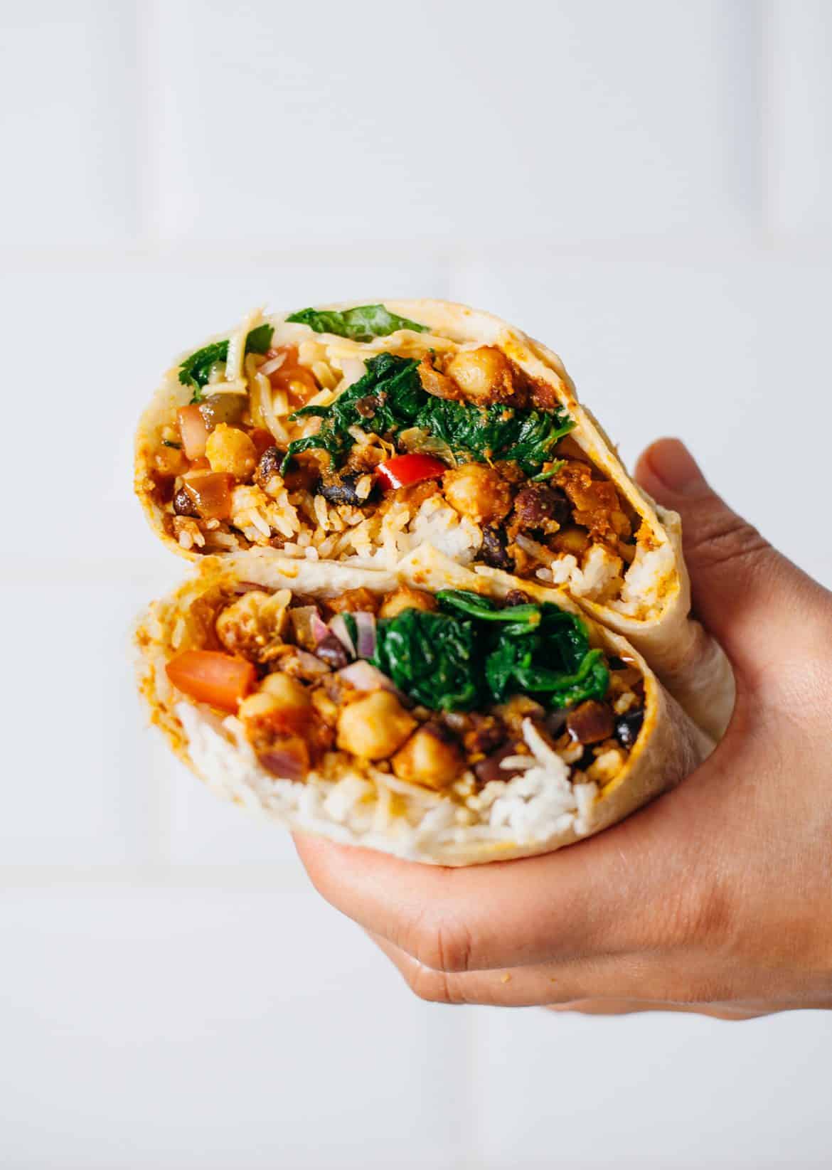 Indian Curry Burrito Vegan Recipe