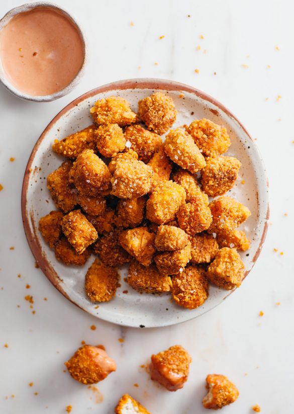 Vegan Popcorn Chicken Tofu Nuggets Recipe