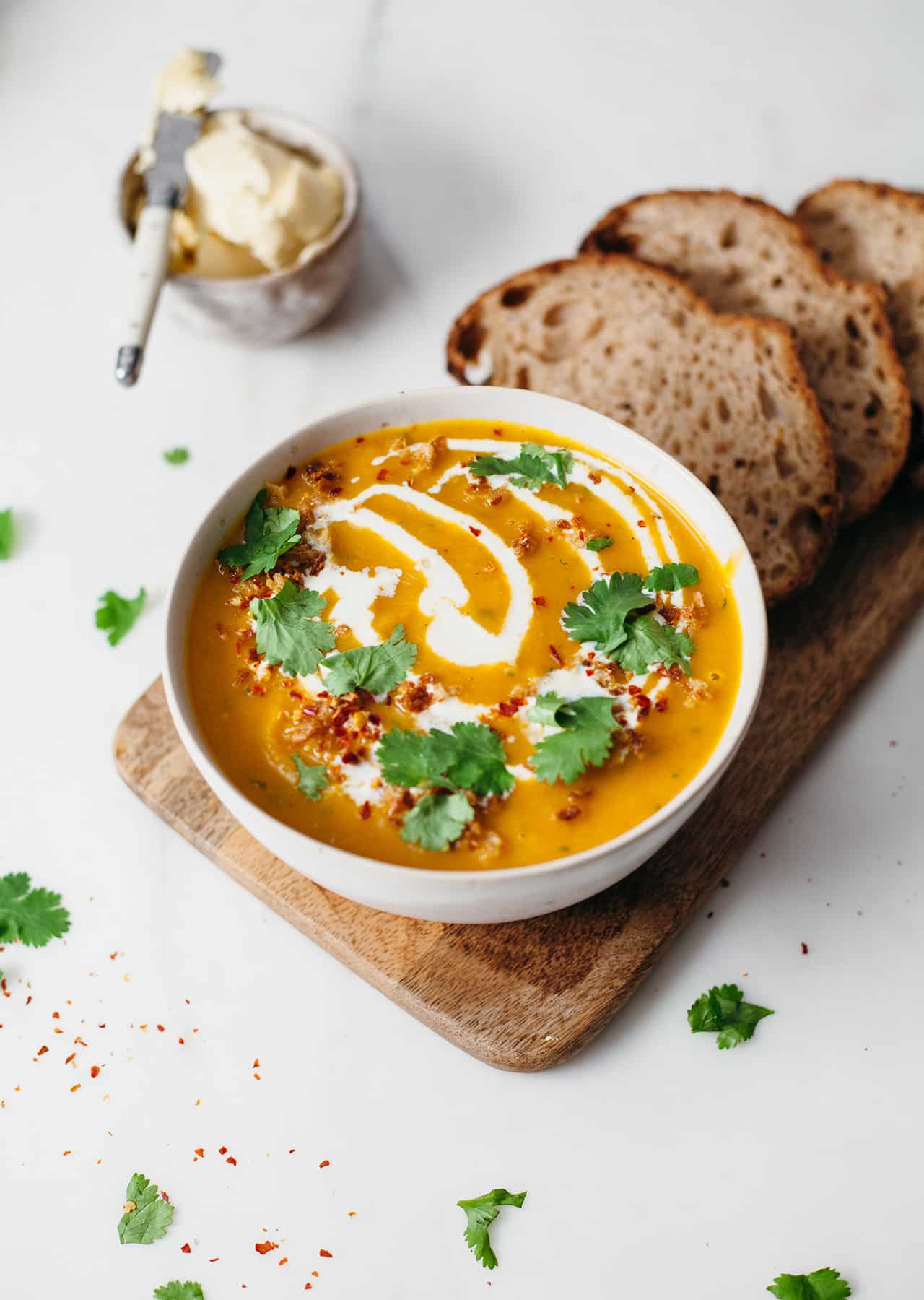 Vegan Roast Carrot & Coriander Soup Recipe