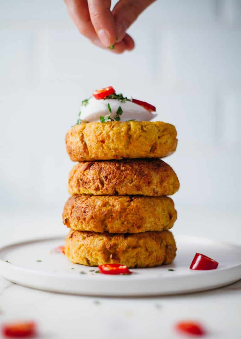CurrySpiced Potato + Quinoa Cakes SO VEGAN