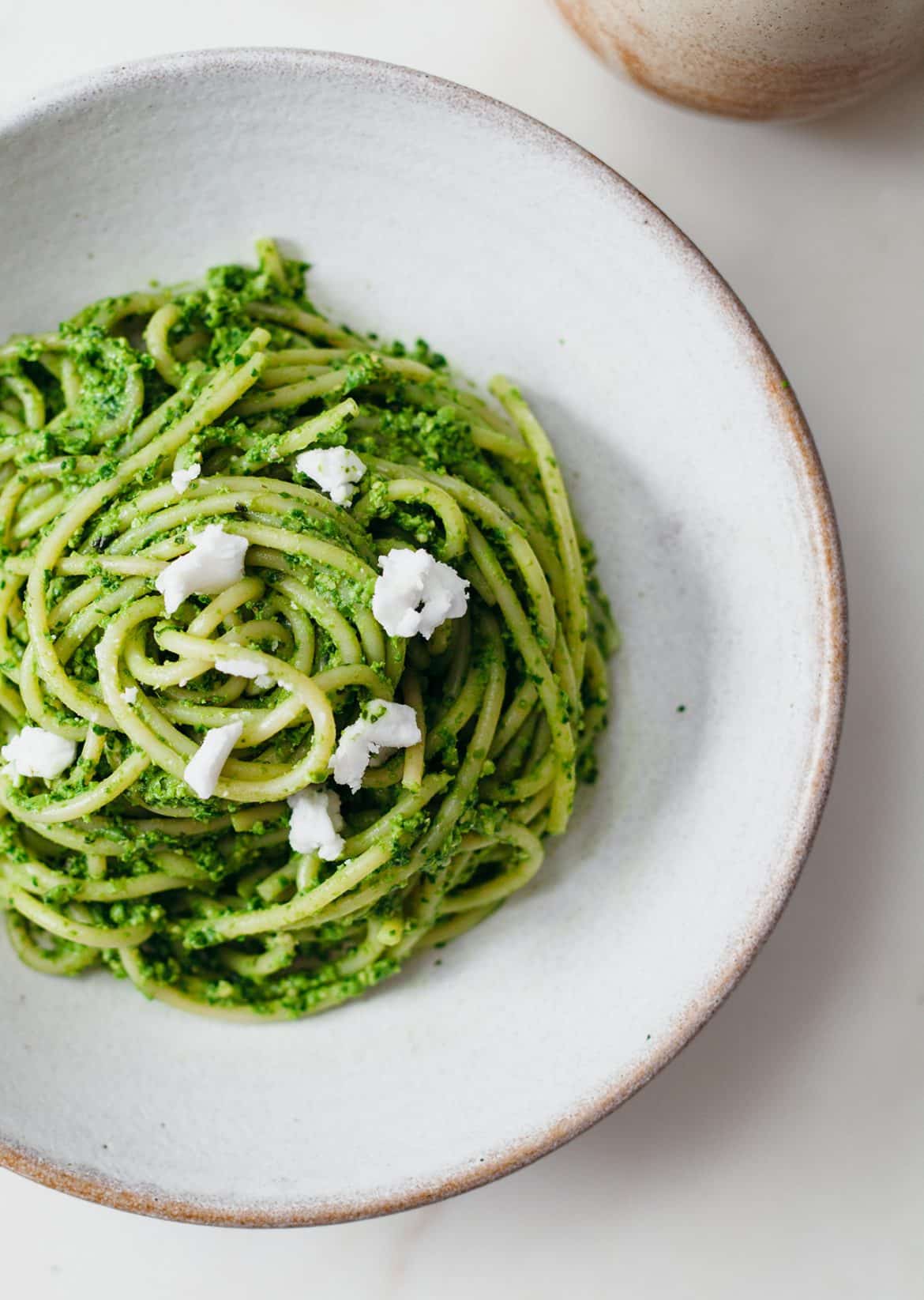 Vegan Spring Spaghetti Green Pasta Recipe