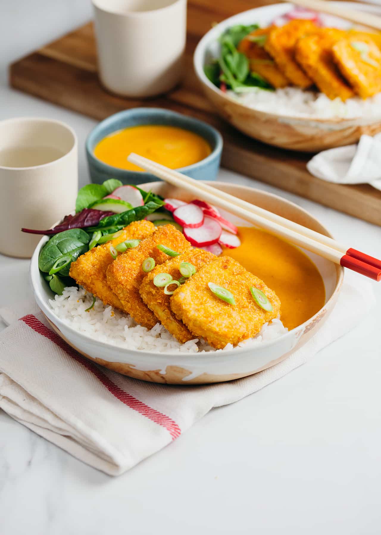 Tofu Katsu Curry - So Vegan