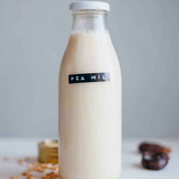 Vegan Homemade Plant Pea Milk Recipe