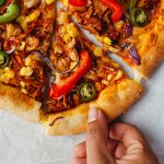 Vegan Stuffed Crust BBQ Jackfruit Pizza Recipe