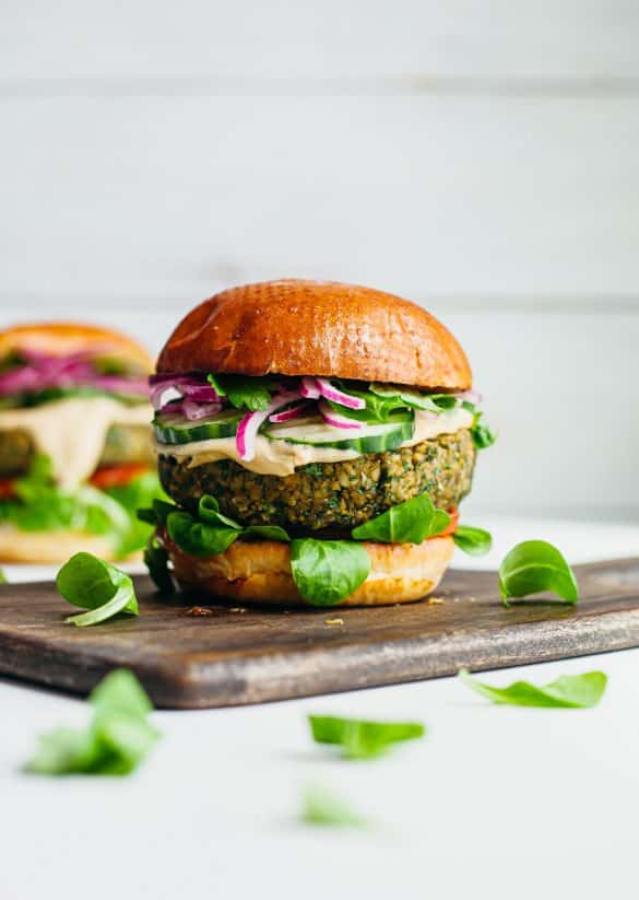 Vegan Falafel Burger Recipe