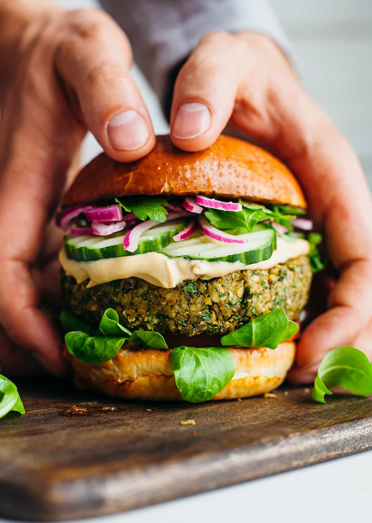 Vegan Falafel Burger Recipe